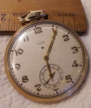 Vintage ELGIN POCKET WATCH 15 jewels 10k gold filled 35969501 4