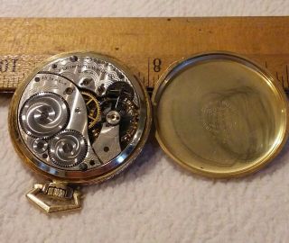 Vintage ELGIN POCKET WATCH 15 jewels 10k gold filled 35969501 6