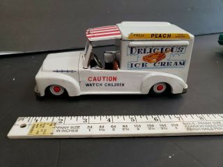 Vintage Tin Toy Icecream Truck Friction Japan See Photos