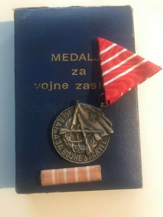 Yugoslavia Army,  Medal For Military Merit,  Jna,  Boxed