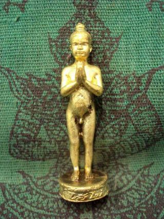 Thai Buddha Amulet Kuman I Kai Magic Boy Statue Lucky Talisman Doll Rich Charm