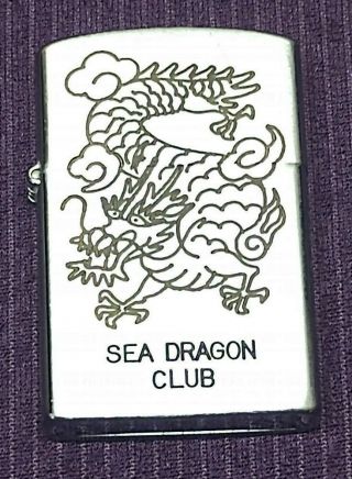 Vietnam Era Sea Dragon Club Air Station Taipei Koahsiung Taiwan Penguin Lighter