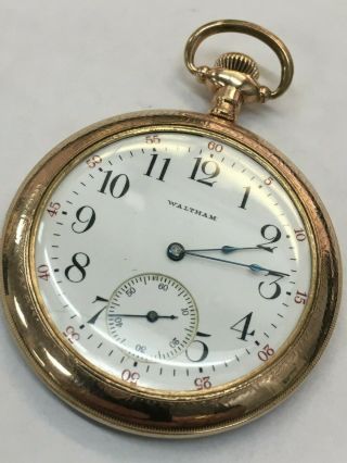 1912 Waltham Model 1894 12 Size 17 Jewel Open Face Pocket Watch