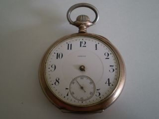 Vintage Omega Pocket Watch Circa 1908 - 1912 In 0.  800 Silver Case Parts