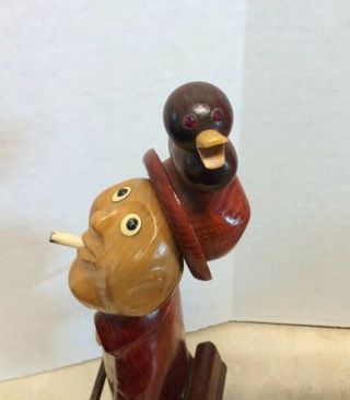 Rare Vintage Romer Duck Hunter Hand Carved Figurine 12 1/2 