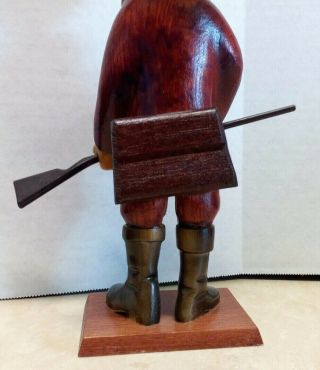 Rare Vintage Romer Duck Hunter Hand Carved Figurine 12 1/2 