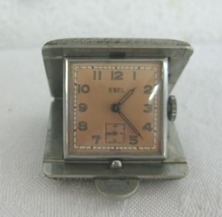 Unusual Vintage Folding Ebel Pocket Or Purse Watch Deco Era Swiss Suisse