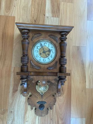 Antique Junghans Swinger German Wall Clock Vienna Regulator 1890 