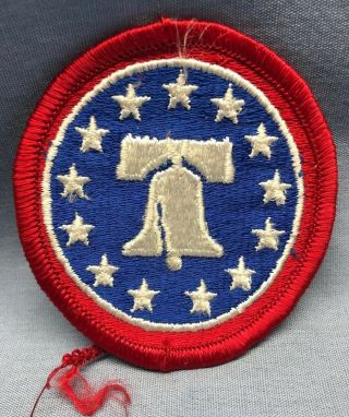Vintage Embroidered Patch Red - White - Blue Liberty Bell 1970 