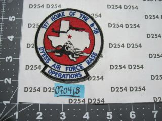 Usaf Air Force Squadron Patch Dyess Afb Operations 1st Home Of The B - 1b