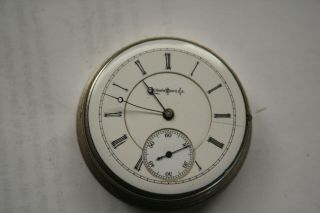 Vintage 1890 Illinois Model 1 Pocket Watch Movement 16s 16j Runs