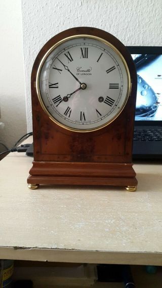 Comitti Of London Mechanical Bell Strike Mantel Clock