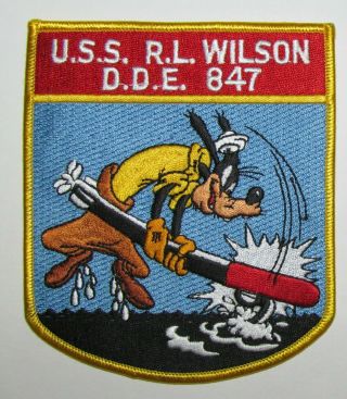 Us Navy Usn Uss Robert L Wilson Dd Dde 847 Destroyer Vietnam Goofy Sub Patch 2