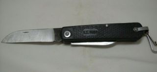 Greek Army 1980 Vintage Rare Folding Military Knife,  Can & Bottle Opener 2