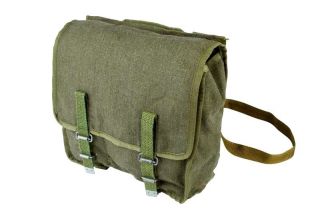 Spacious Shoulder Bag Army Surplus Green Student Snack Sandwich Hiking