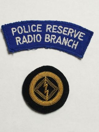 Rhodesian Bsap British South Africa Police Reserve Radio Operator Branch Patch