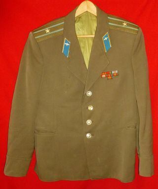 1987 Russian Soviet Air Force Major Service Jacket with Ribbons,  Breeches USSR 3