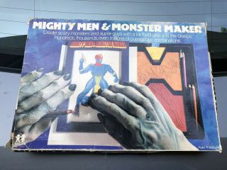 Vintage 1978,  Mighty Men & Monster Maker Kit,  Tomy Toy Art Set
