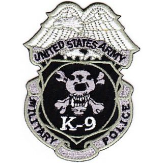 Army - K - 9 Military Police Badge Patch