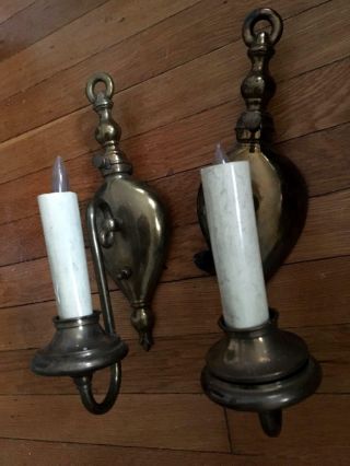 Vintage Antique Brass Candle Wall Sconces Light Fixtures