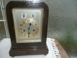 Antique,  Junghans Westminster Chimes Bracket Clock,  Dated 1912.
