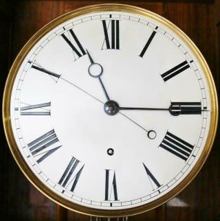 Rare Huge Antique Lenzkirch Walnut 8Day Floor Standing Precision Regulator Clock 10