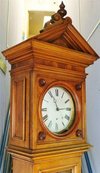 Rare Huge Antique Lenzkirch Walnut 8Day Floor Standing Precision Regulator Clock 4