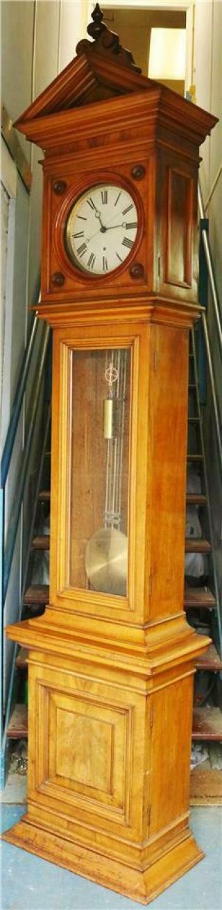 Rare Huge Antique Lenzkirch Walnut 8Day Floor Standing Precision Regulator Clock 5