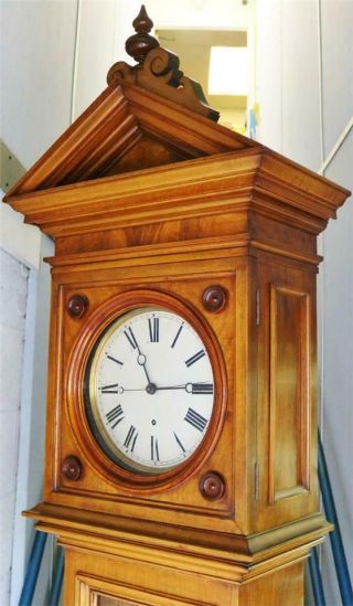 Rare Huge Antique Lenzkirch Walnut 8Day Floor Standing Precision Regulator Clock 6