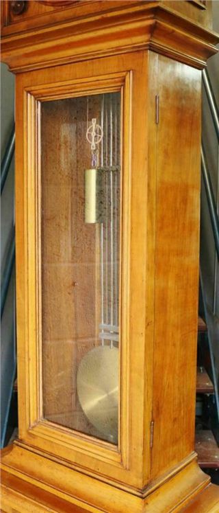 Rare Huge Antique Lenzkirch Walnut 8Day Floor Standing Precision Regulator Clock 7