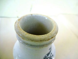 Antique Paris Dijon Grey - Poupon Mustard Pot Stoneware French Mustard Jar Rare F 5