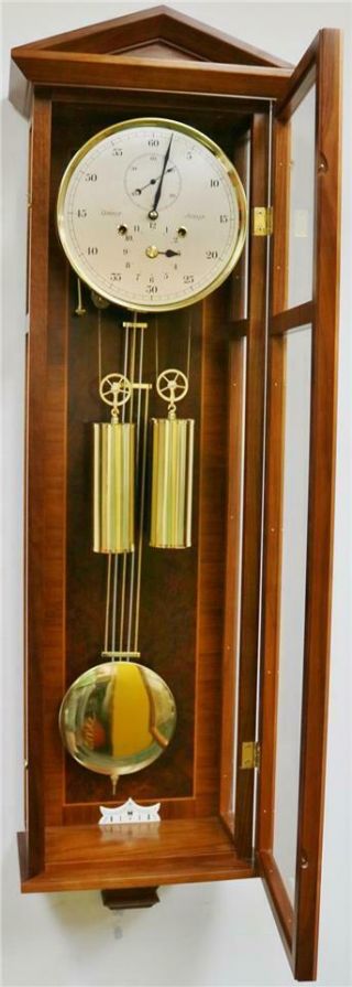 Vintage Kieninger 2 Weight Striking Precision Regulator Dachluhr Wall Clock 11