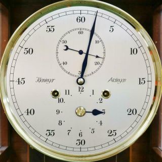 Vintage Kieninger 2 Weight Striking Precision Regulator Dachluhr Wall Clock 12