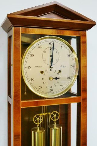 Vintage Kieninger 2 Weight Striking Precision Regulator Dachluhr Wall Clock 3
