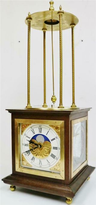 Rare Vintage English Thwaites & Reed Single Fusee Mystery Automation Table Clock 10