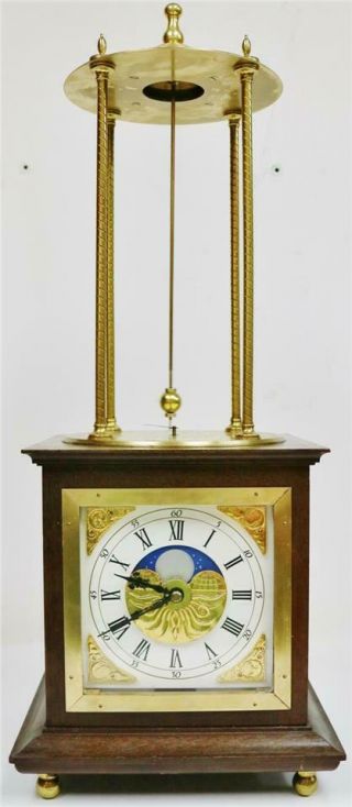 Rare Vintage English Thwaites & Reed Single Fusee Mystery Automation Table Clock