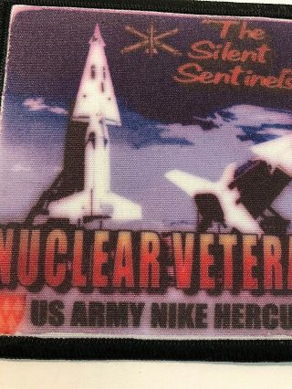 Vintage Us Army Nike Hercules Nuclear Veteran Patch - The Silent Sentinels
