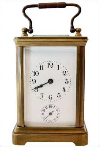 Fine Antique Carriage Clock With Alarm Bell