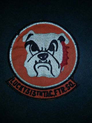 Usaf 313th Tactical Fighter Squadron Patch F - 16 Fighting Falcon