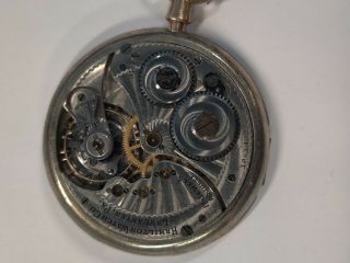 Vintage 1918 Hamilton 12s 17 Jewels Grade 910 Pocket Watch Movement Good Balance