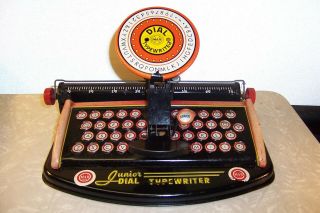 Vintage tin litho toy typewriters,  Marx,  Berwin,  Unique Art N/R 2