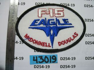 Usaf Air Force Squadron Sew - On Factory Patch F - 15 Eagle Mcdonnell Douglas Oval