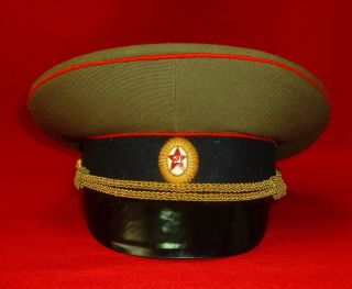 1976 Russian Soviet Army Officer Service Uniform Cap Hat Ussr Size 56