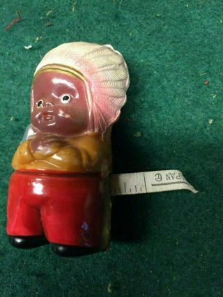 Celluloid indian doll Tape Measure Vintage Japan 3