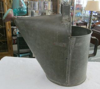 Vintage Unusual Large Galvanized Watering Can