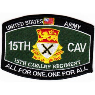 15th Cavalry Regiment Mos Patch 1957 - 1967