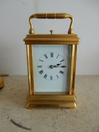 A Fine Rare Miniature Striking & Repeating Carriage Clock Drocourt Paris C1875