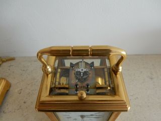 A Fine Rare Miniature Striking & Repeating Carriage Clock Drocourt Paris c1875 2