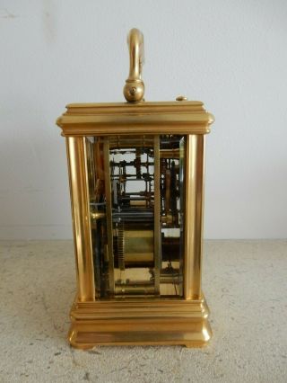 A Fine Rare Miniature Striking & Repeating Carriage Clock Drocourt Paris c1875 4