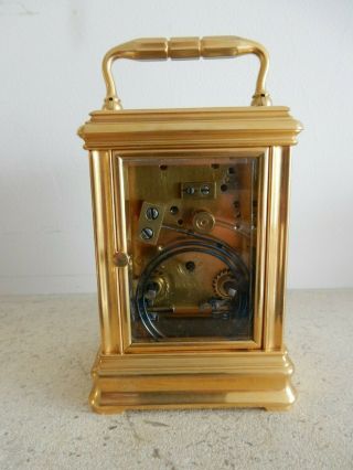 A Fine Rare Miniature Striking & Repeating Carriage Clock Drocourt Paris c1875 5